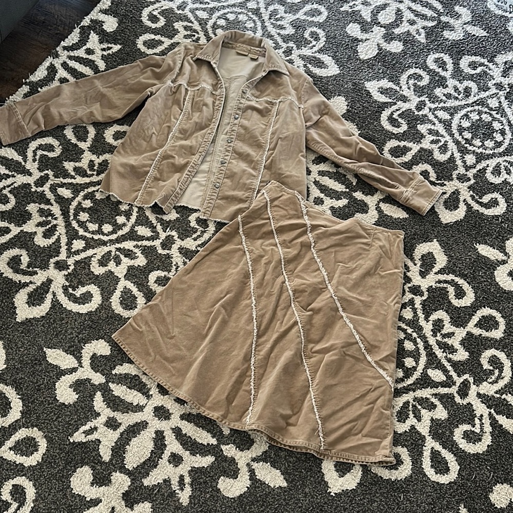 Vintage Ruff Hewn Jacket and Skirt